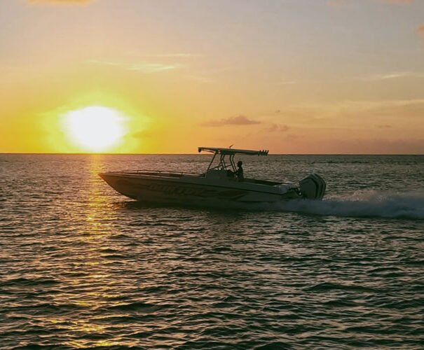 our-toy-boat-tours-stlucia-scenic-sunset-card